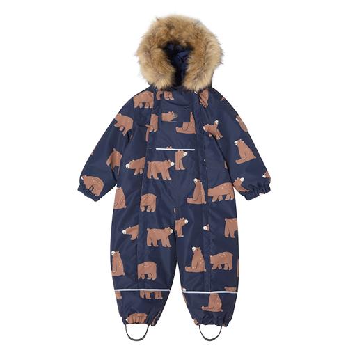 Kuling Val D'Isere Vinteroveralls Navy Bear  Navy Bear-104 cm  Marineblå  104 cm  Drenge, Piger