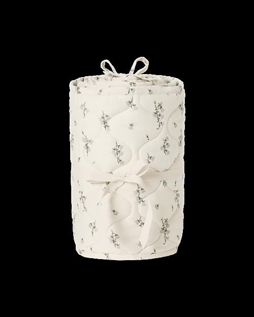 garbo&friends Satin-quiltet Sengekant Til Vugge Bluebell  Bluebell One Size  Blå  One Size