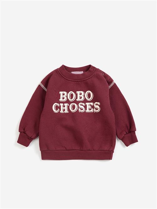Bobo Choses Hættetrøje Burgundy Red  Burgundy Red 6 Months  Rød  6 måneder  Drenge, Piger