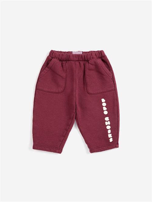Bobo Choses Joggingbukser Burgundy Red  Burgundy Red 18 Months  Rød  18 måneder  Drenge, Piger
