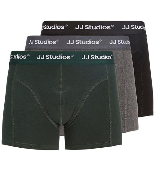 Jack & Jones Boxershorts - 3-pak - Jacsoho - Black/DGM - Scarab