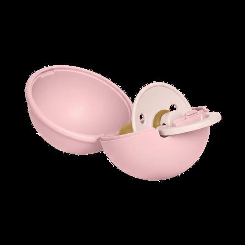 BIBS Colour Rund Latex-sut Med Mini-etui Petal  Petal 0-6 M  Lyserød  0-6 måneder  Piger