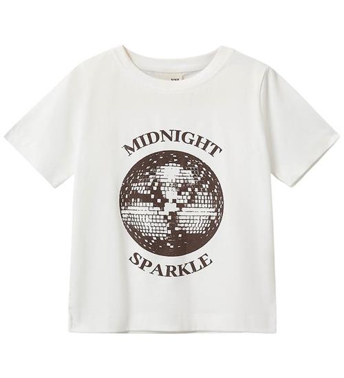 Sofie Schnoor T-shirt - Luna - Brilliant White m. Print