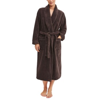 Calida Alpine Bathrobe With Pockets Brun Medium Dame