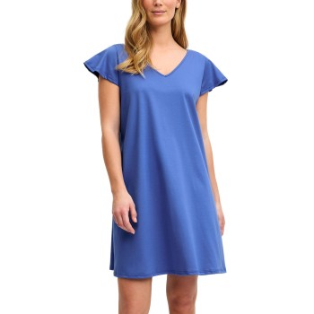Calida Flower Dreams Nightdress Kornblå bomuld Large Dame