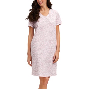 Calida Flower Nights Sleepshirt Rosa Mønster  bomuld X-Small Dame