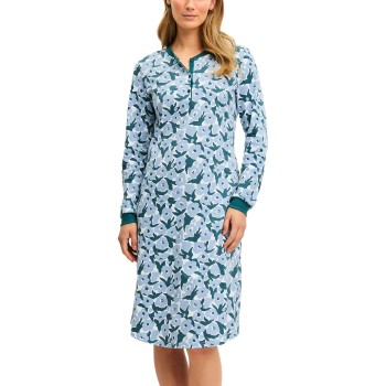 Calida Midnight Flowers Nightdress Blomstret bomuld Small Dame