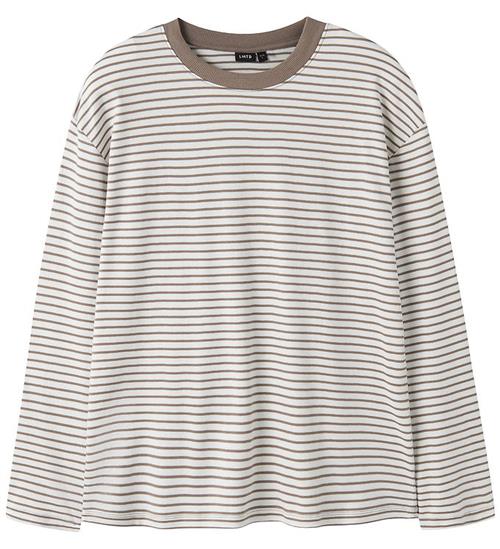 LMTD Bluse - NlfNilan - Pine Bark/Gardenia