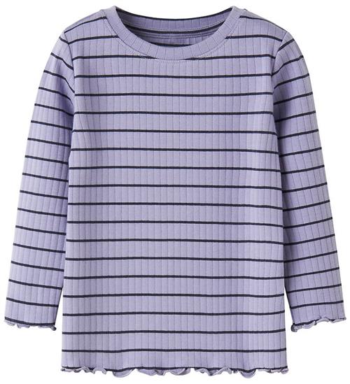 Name It Bluse - Rib - Slim - NmfOlena - Lavender Ring