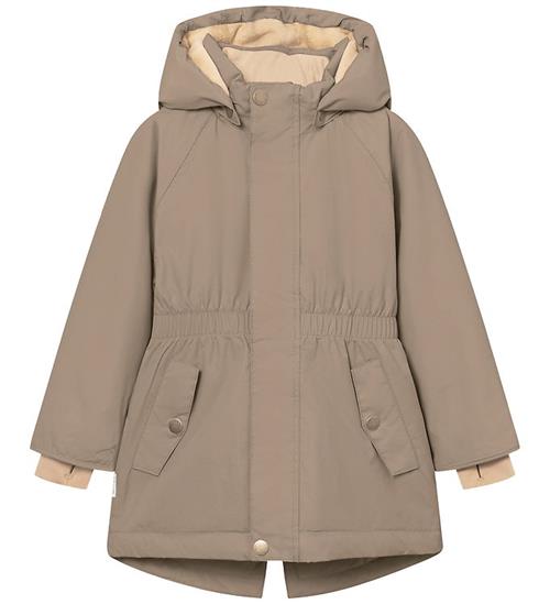 Mini A Ture Vinterjakke - MatVikania Fleece - Grey Brown