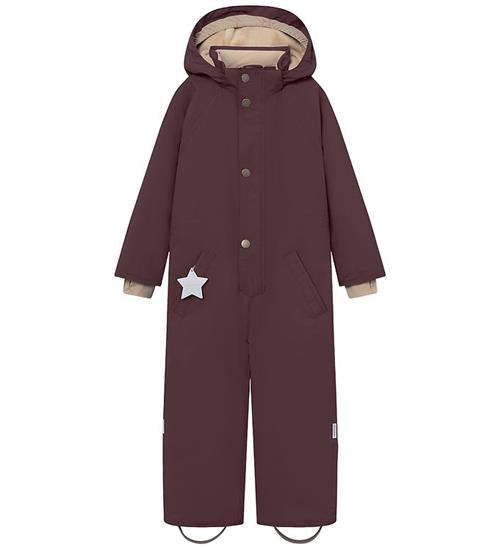 Mini A Ture Flyverdragt - MatWanni Fleece - Fudge aubergine