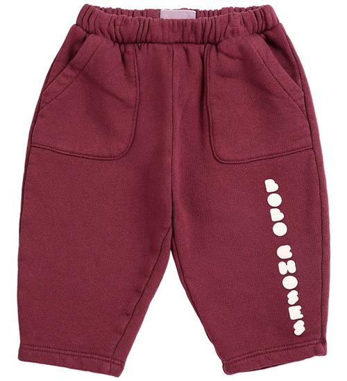 Bobo Choses Sweatpants - Bolder - Burgundy Red m. Logo