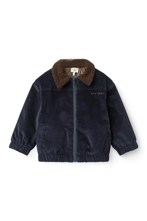 Copenhagen Colors Corduroy Bomber Jacket Navy-128 cm  Marineblå  128 cm  Drenge
