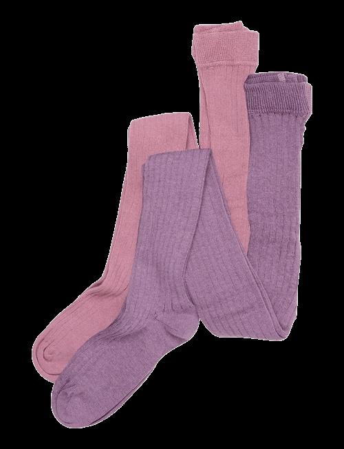 Minymo | Stocking - Solid Rib 2-Pack | 116\122