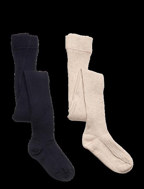 Minymo | Stocking - Solid Rib 2-Pack | 140\146