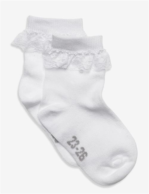 Minymo | Ankle Sock W. Lace | 23/26