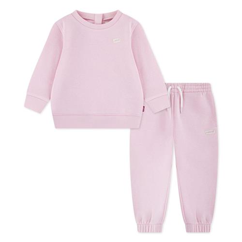 Levi's Hoodie & Joggers Sæt Crystal Rose  Crystal Rose 12 months  Lyserød  12 måneder  Piger