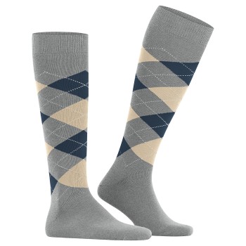 Burlington Strømper King Knee High Sock Lysegrå Str 40/46 Herre