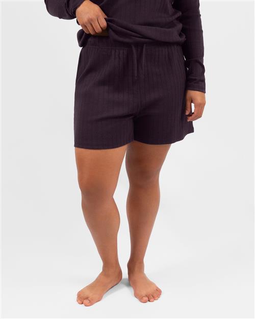 Susan Deep Plum Night Shorts