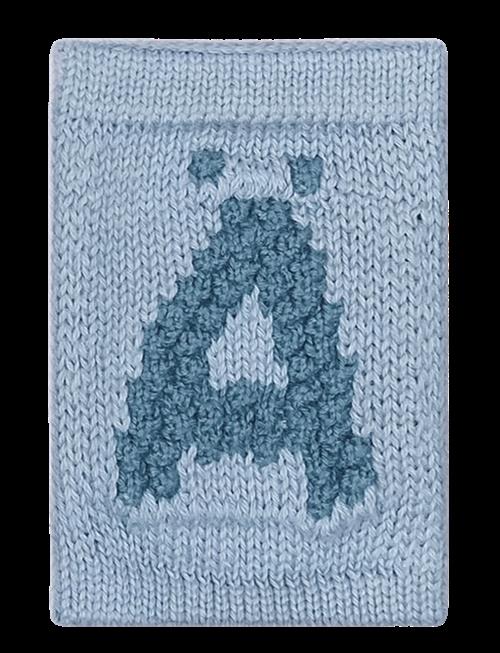Smallstuff | Knitted Letter Ä, Blue | ONE SIZE 10 cm