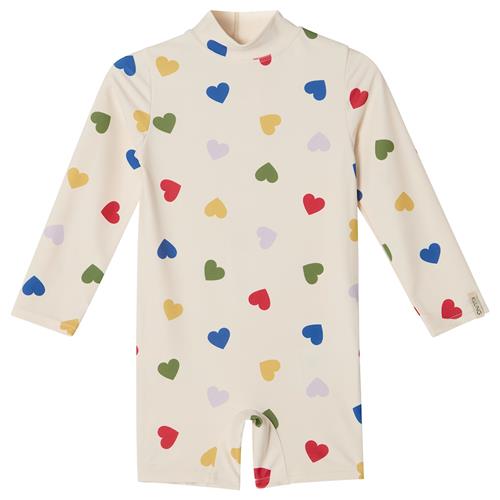Kuling Tofta UV-dragt Rainbow Hearts Rainbow Hearts 74/80 cm  Hvid  74/80 cm  Drenge, Piger