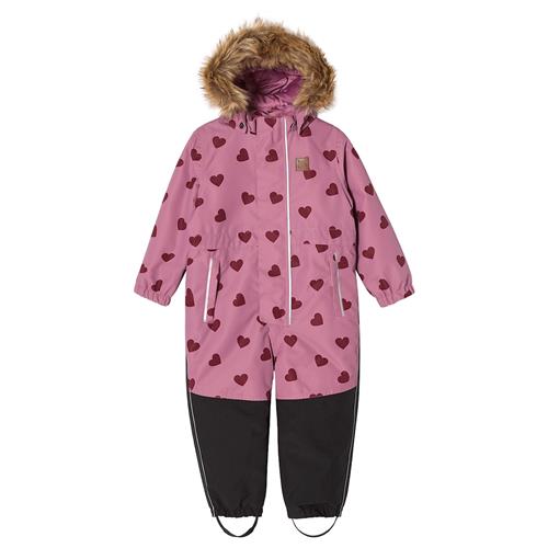 Kuling Chamonix Vinteroveralls Mauve Hearts  Mauve Hearts-134 cm  Lyserød  134 cm  Drenge, Piger