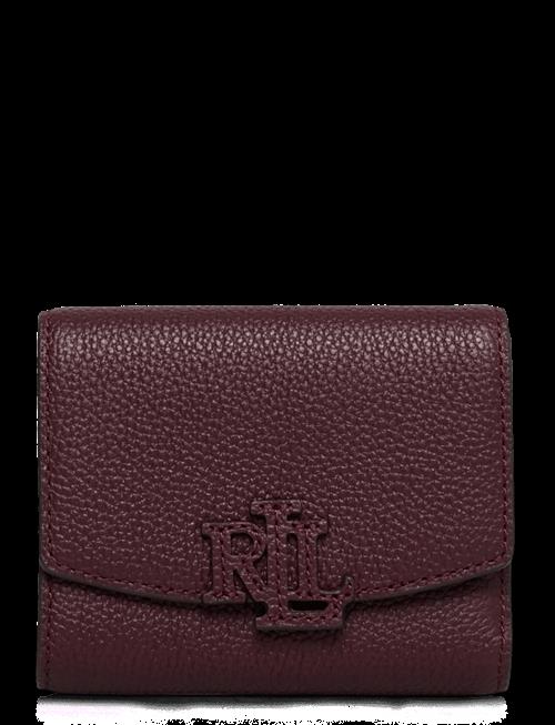 Lauren Ralph Lauren | Pebbled Leather-Cmryn Sm Flp-Wlt-Sm | ONE SIZE