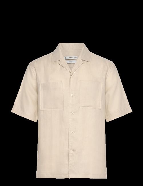 Mango | 100 Linen Bowling-Collar Shirt | M