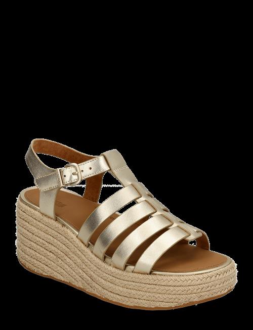 FitFlop | Platfforms Espadr. Leather Fisherman Wedge Sandals | 40