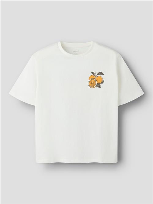 Name It T-shirt Cloud Dancer  Cloud Dancer 122/128 cm  Hvid  122/128 cm  Piger