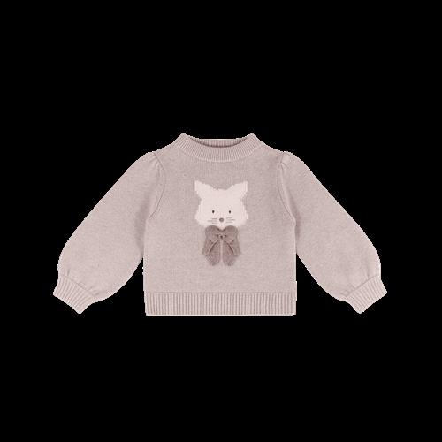 Donsje Amsterdam Denna Trøje I Merinould Ash Rose Melange  Ash Rose Melange-12-18 M  Lyserød  12-18 måneder  Piger