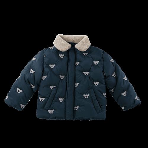 Donsje Amsterdam Florus Pufferjakke Blue Marine  Blue Marine-3-4 Y  Blå  3-4 år  Drenge, Piger