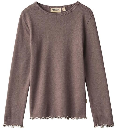 Wheat Bluse - Rib - Elsie - Pink Truffle