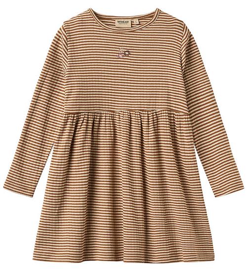 Wheat Kjole - Rib - Sessa - Warm Hazel Stripe