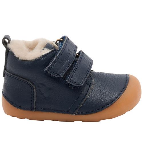 Bisgaard Vinterstøvler - Carter Lamb - Barefoot - Navy