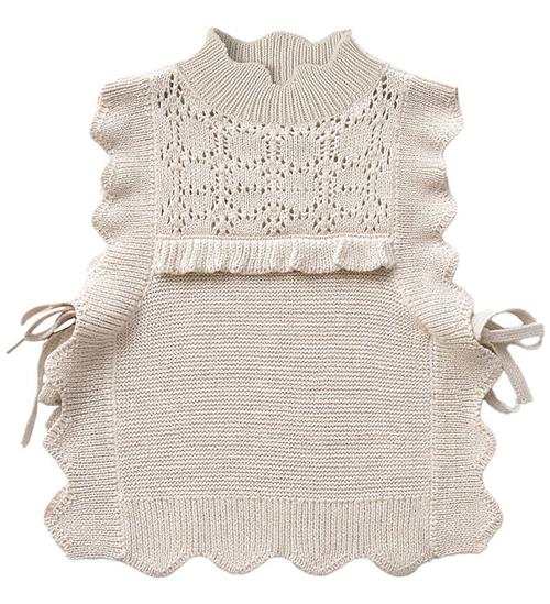 Fliink Vest - Julie - Bomuld/Uld - Sandshell