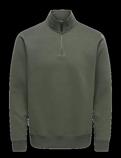 ONLY & SONS | Onsceres Half Zip Sweat Noos | L