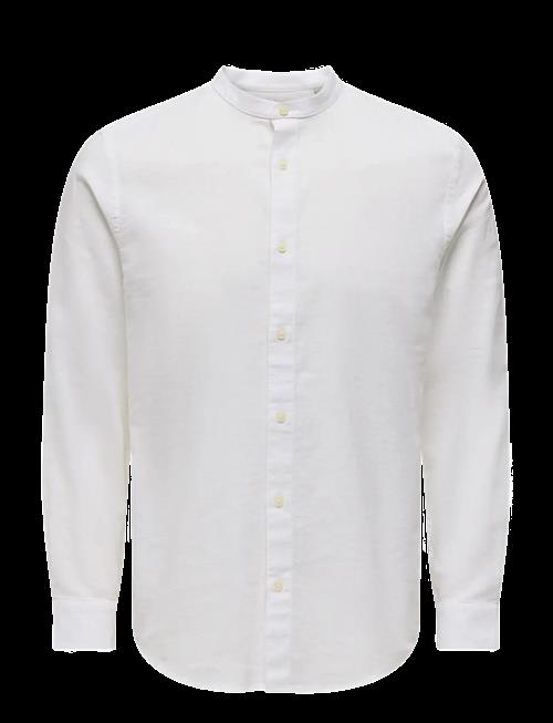 ONLY & SONS | Onscaiden Life Ls Linen Blend Mao Noos | L