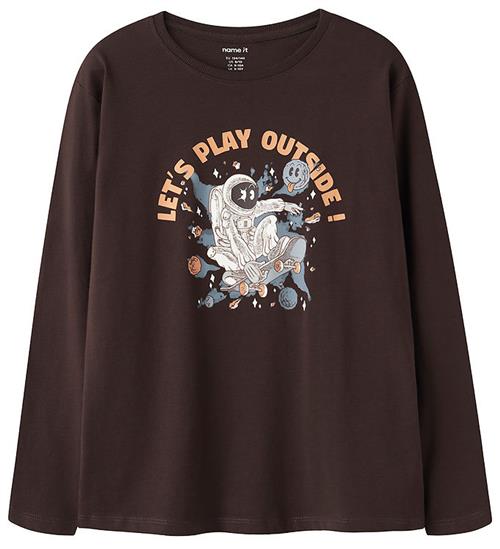 Name It Bluse - NkmVictor - Chocolate Plum/Space Skate
