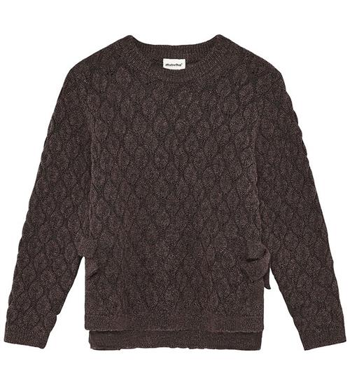 Minymo Bluse - Strik - Plum Truffle