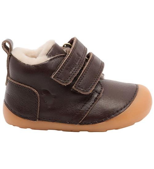 Bisgaard Vinterstøvler - Carter Lamb - Barfod - Dark Brown