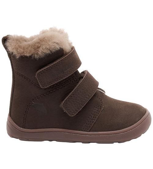 Bisgaard Vinterstøvler - Emil Lamb - Barfod - Dark Brown