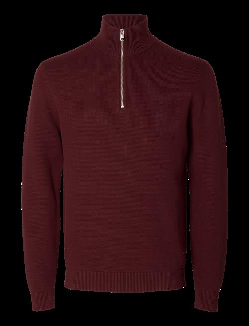 Selected | Slmdane Ls Knit Structure Half Zip Noos | L