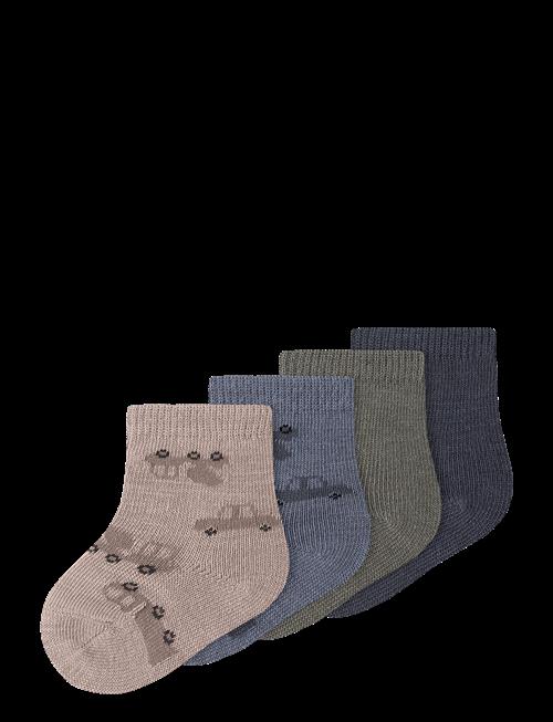 name it | Nbmwak Wo/Bl 4P Sock | 50-56