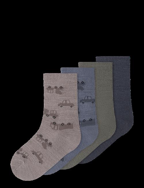 name it | Nmmwak Wo/Bl 4P Sock | 25-27