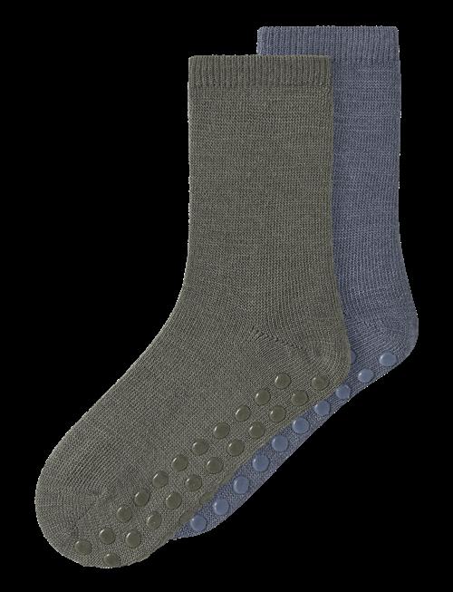 name it | Nmmwak Wo/Bl 2P Sock W/Non Skid | 22-24