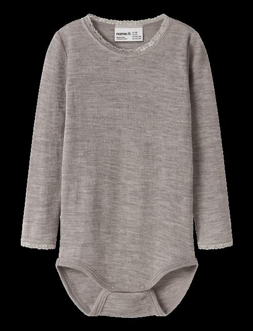 name it | Nmfwang Wool Needle Ls Body Solid | 110