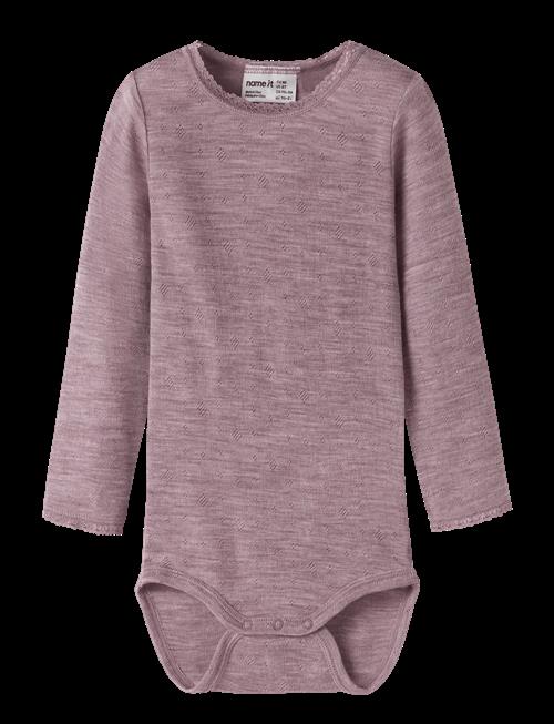 name it | Nmfwang Wool Needle Ls Body Solid | 98