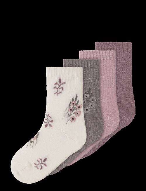name it | Nmfwak Wo/Bl 4P Sock | 22-24