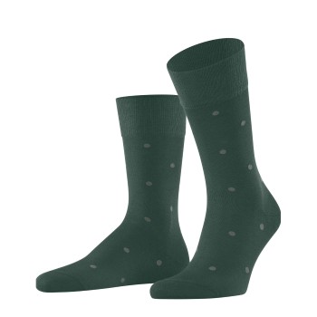 Falke Strømper Dot Socks Grøn bomuld Str 39/42 Herre